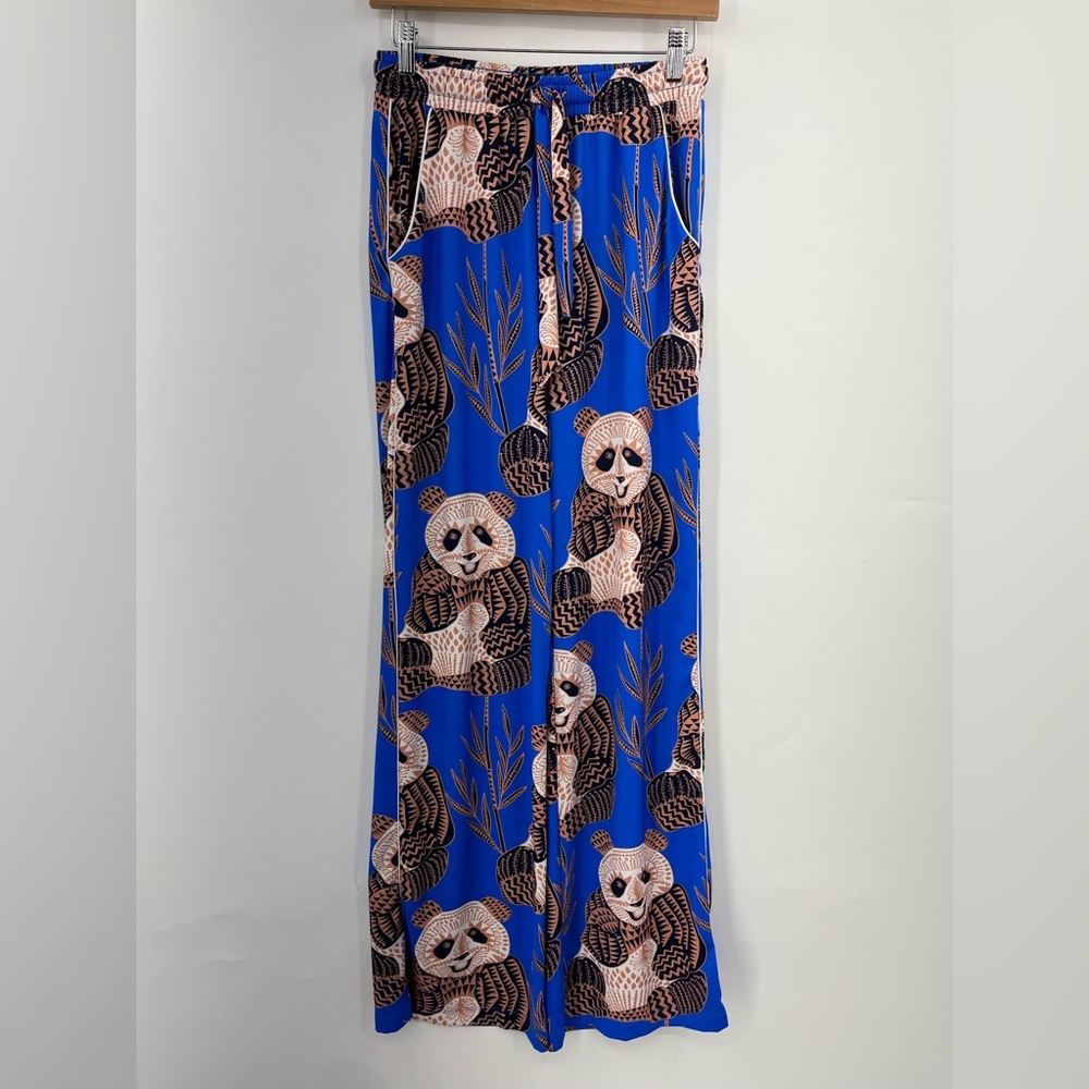 Noli S Panda pajama set long sleeve pants 0372 button up soft blue small - Picture 13 of 16